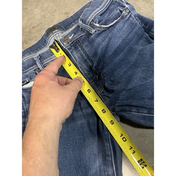 Mother Jeans Womens 28 Long Blue Flare Cruiser Dark Wash Partners Under Cover - Picture 11 of 16